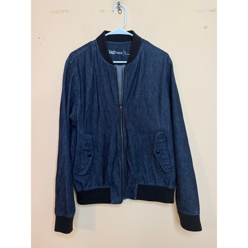 Gap denim bomber jacket men’s size large
